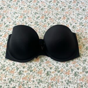 Victoria's Secret Black Strapless Bra with Molded Cups